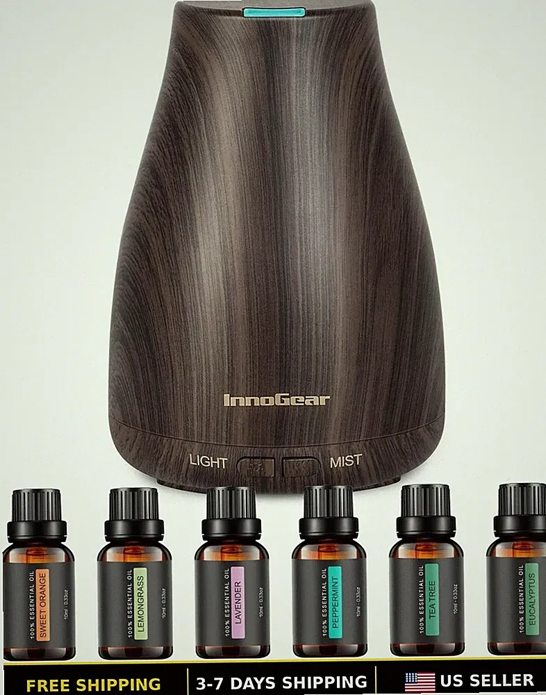 100ml Ultrasonic Aromatherapy Diffuser with Essential Oils for Home Fragrance