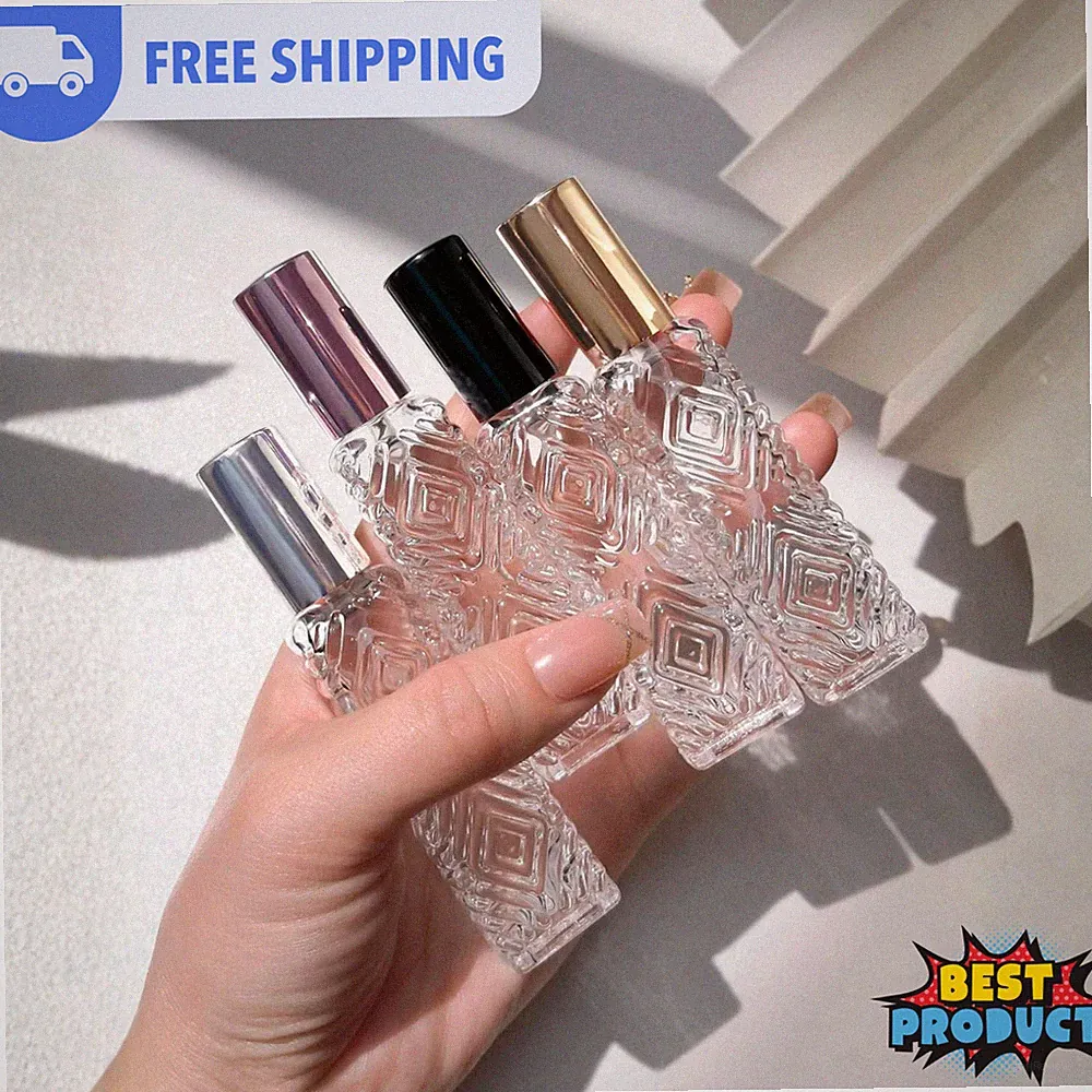 12ml Perfume Atomizer Bottle Aluminum Sprayer Refillabl Travel Glass Spray Bottl