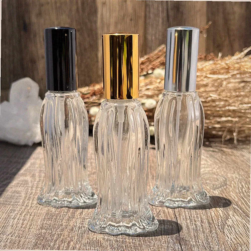 Clear Glass Luxury Perfume Bottle Spray Atomizer Travel Perfume bottle .6 oz