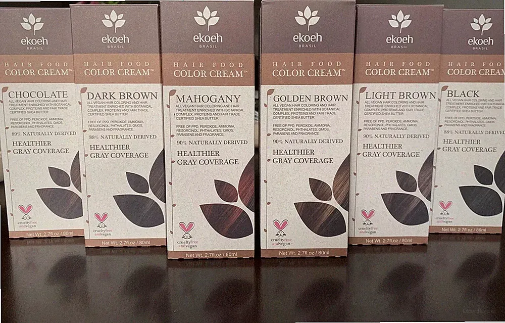 Hair Color EKOEH BRASIL Hair Food Color Cream PPD FREE VEGAN Natural