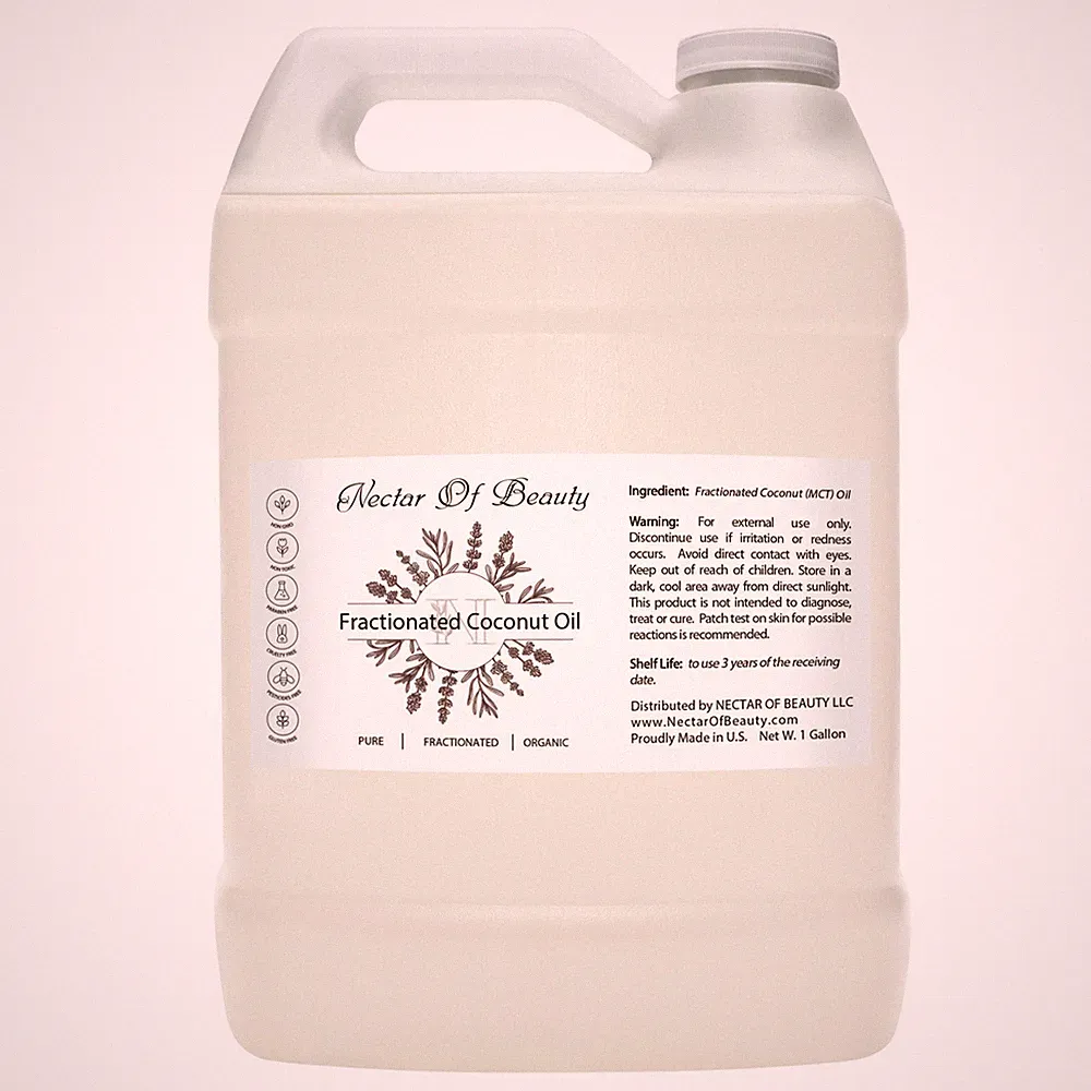 Mct oil organic 100% pure bulk non-gmo 32 oz 1 gallon fractionated coconut uncut