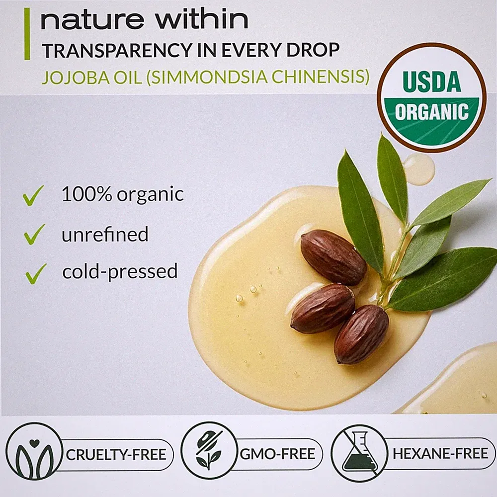 Natural Jojoba Oil - Anti-Dandruff & UV Protection
