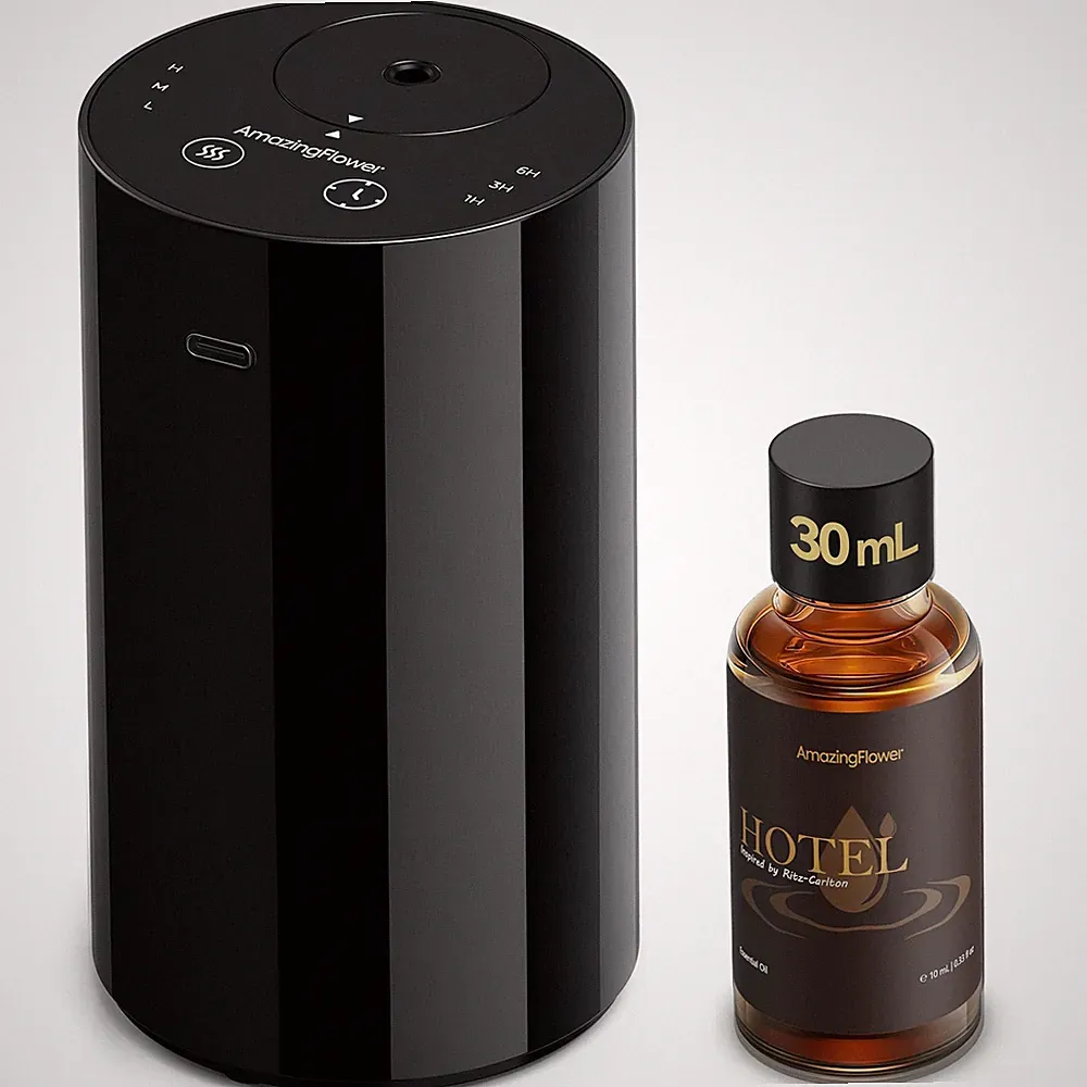 Waterless Essential Oil Diffuser Starter Kit with 30mL Hotel Fragrance Oil In...