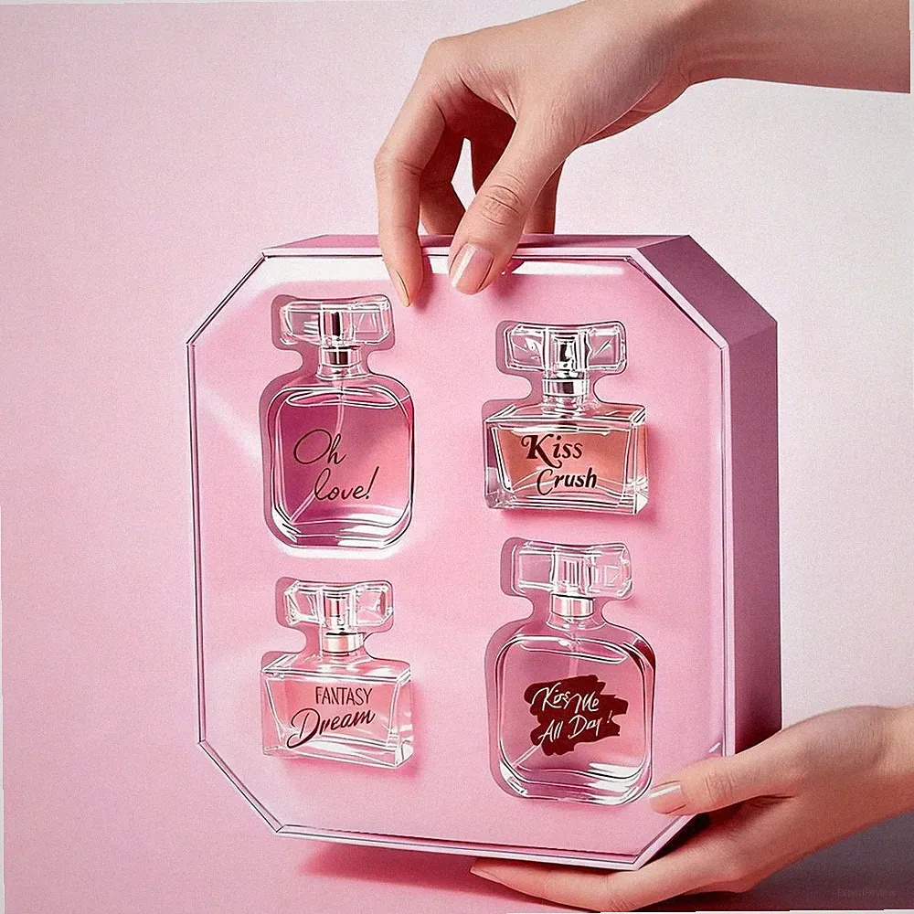 Women's Perfume Gift Set 4PC Eau de Parfum Long Lasting Fragrance Spray